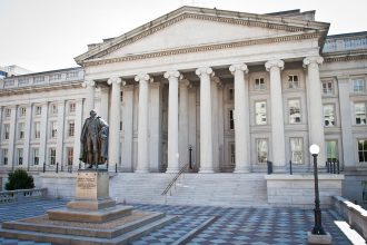 Le bâtiment du Département du Trésor des États-Unis à Washington