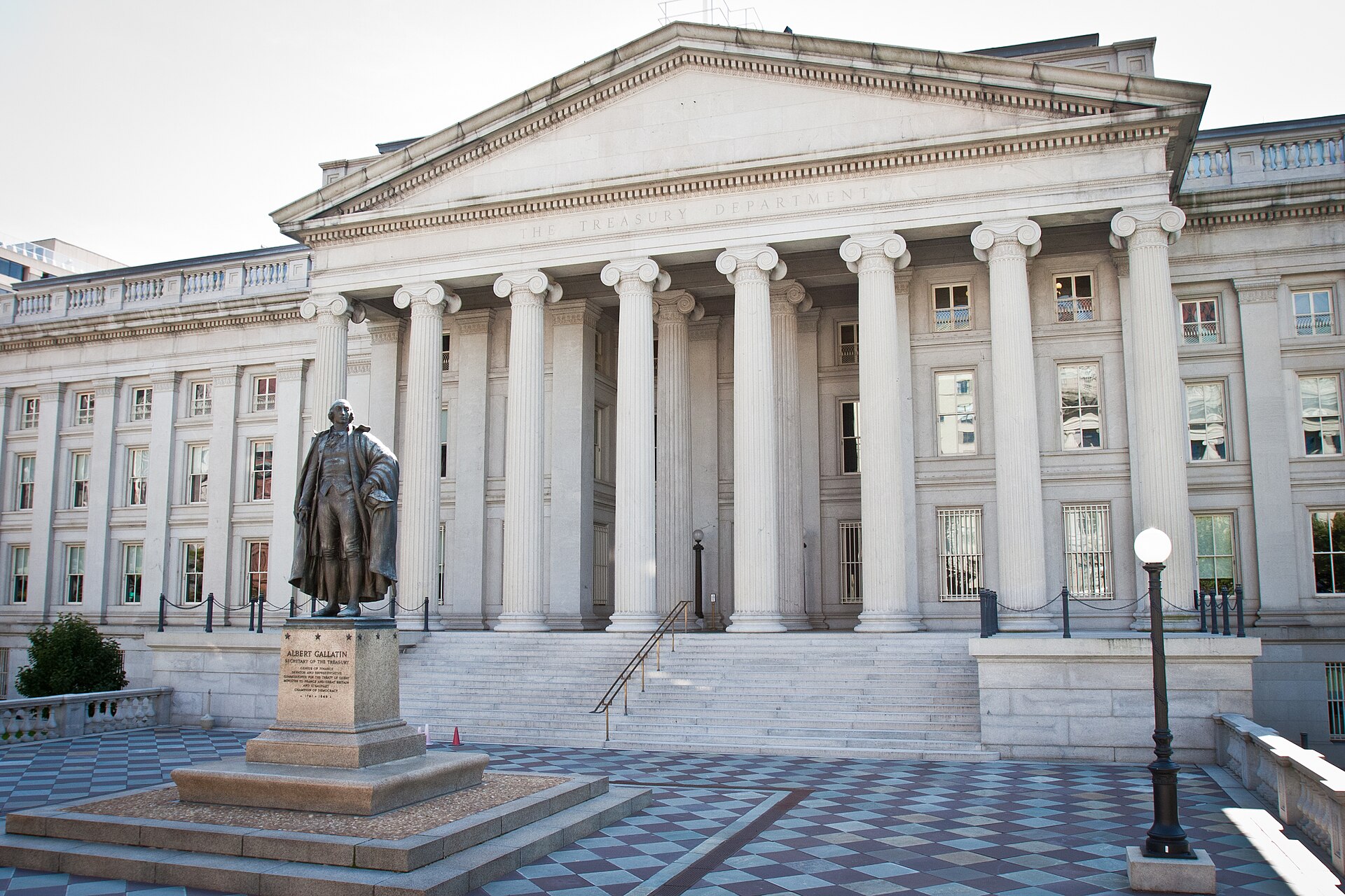 Le bâtiment du Département du Trésor des États-Unis à Washington