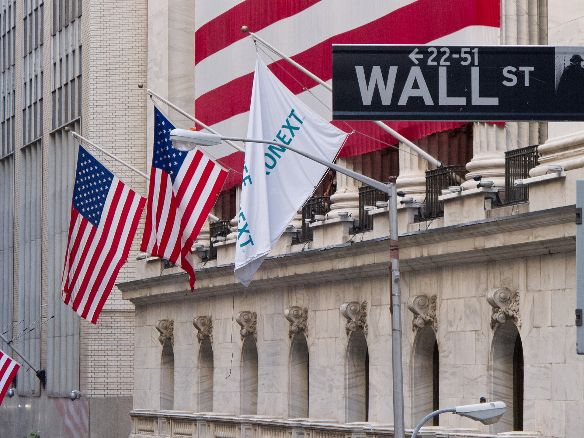 Wall Street et la Bourse de New York